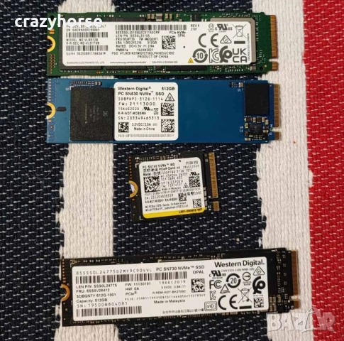 NVMe дискове 512GB Gen3 x4 и Gen4 x4 (Micron, WD, Kingston, Samsung), снимка 3 - Твърди дискове - 53258813