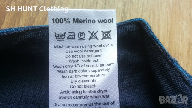 ULVANG THERMO UNDERWEAR 100% Merino Wool размер S термо блуза 100% Мерино вълна - 2279, снимка 13 - Блузи - 53697099
