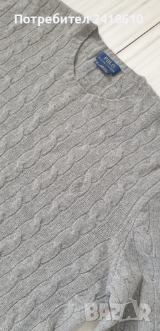 POLO Ralph Lauren Cable Merino/ Cashmere  Knit Mens Size XL  ОРИГИНАЛ! Mъжки Пуловер, снимка 13 - Пуловери - 52040955
