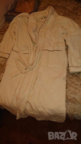 Български халат за баня Дилиос екрю,100% памук 450гр.кв.м., снимка 7 - Други - 52794311