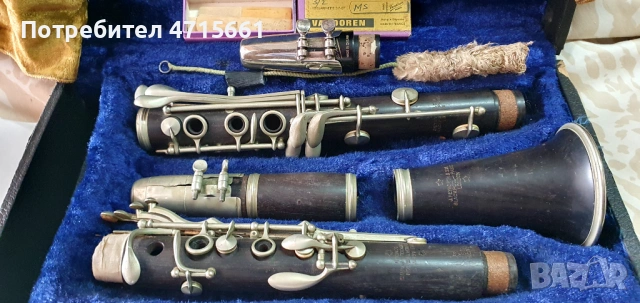 Кларинет J.Heywort & Son London / Paris стар английски Кларинет на близо 100 години, снимка 2 - Духови инструменти - 53180677