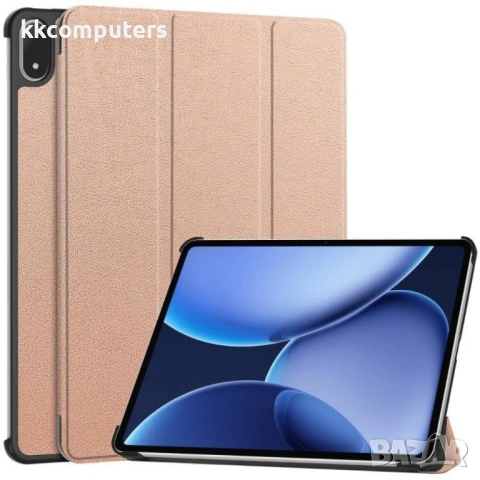 Кожен Калъф за OnePlus Pad 2 Pro / Pad 3 - PC + PU кожа, Сгъваема стойка, Авто събуждане/заспиване, , снимка 4 - Резервни части за телефони - 53633627