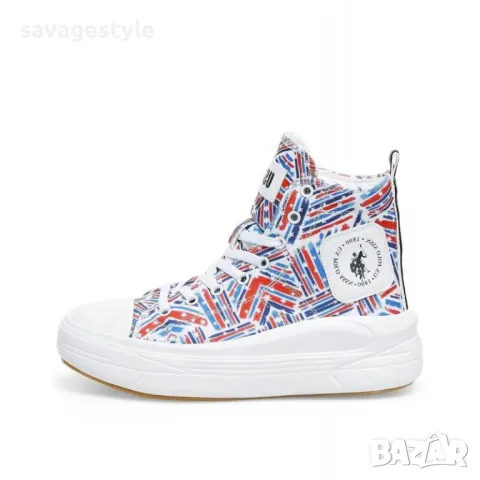 Дамски обувки US POLO Assn Clementine Shoes White/Multi, снимка 5 - Дамски ежедневни обувки - 47518218