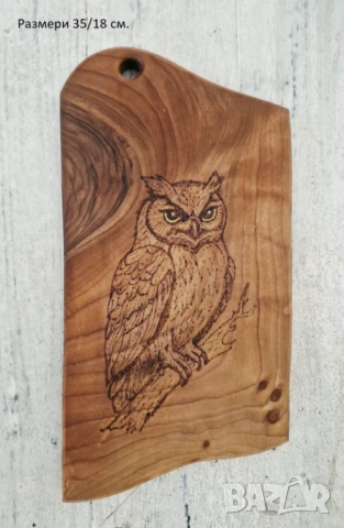 Дъски от орех ръчна пирография, снимка 13 - Декорация за дома - 53510046