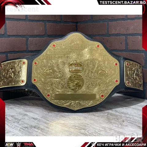 $429 Official WWE World Heavyweight Championship Replica Belt (2007 Big Gold Edition), снимка 1 - Колекции - 48651434