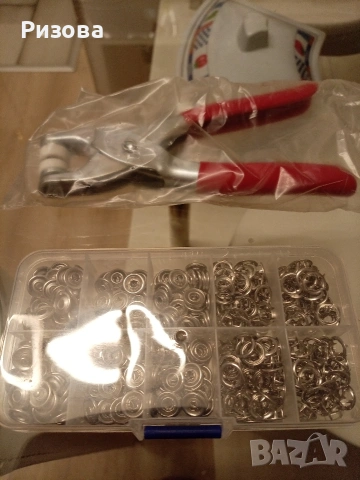 Машинка за фиксиране на капси за дрехи, копчета, снимка 2 - Клещи - 53360392