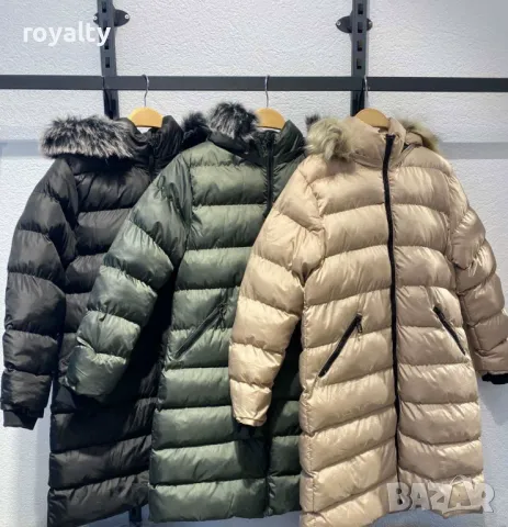 Дълго дамско яке със силиконова вата