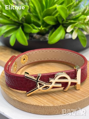 гривни от естествена кожа prada miu miu ysl saint laurent , снимка 7 - Гривни - 52907706