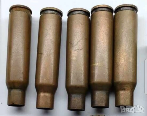 гилзи от патрони 7.62×39 мм – стандартният калибър за автомати като АК‑47 и АКМ, снимка 2 - Антикварни и старинни предмети - 53836306