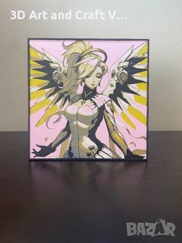 Релефна картина Mercy – Overwatch, снимка 2 - Картини - 50995347