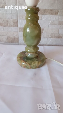 Стара нощна лампа с основа от оникс - Антика, снимка 6 - Антикварни и старинни предмети - 53006085