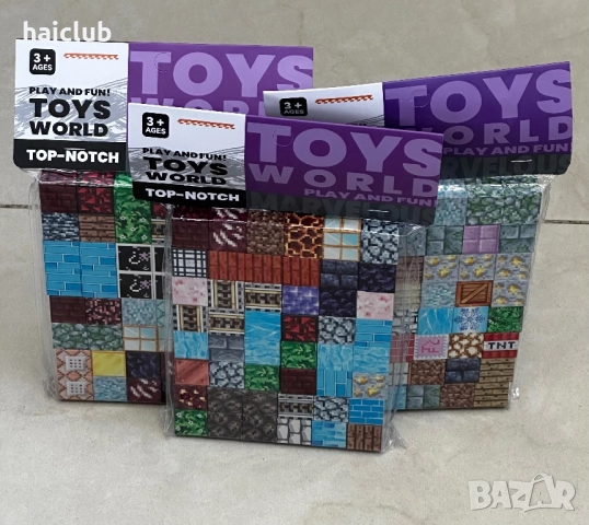 Магнитни кубчета/Magnetik block minecraft, снимка 2 - Образователни игри - 52517332