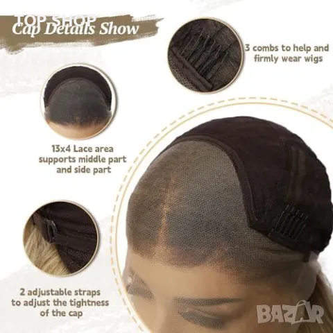 Нова Перука за Парти и Ежедневие, Висококачествена коса за жени прическа, снимка 6 - Аксесоари за коса - 49321395