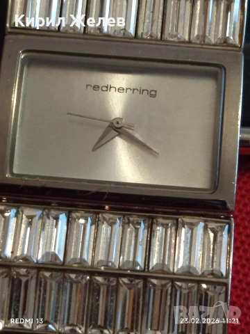 Модерен дамски часовник Red herring japan quartz стил и елегантност 51694, снимка 4 - Дамски - 53590283