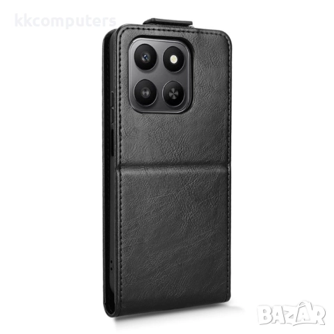 Кожен флип калъф за Honor X7d / 400 Smart- Стенд и Холдер за Карти, вкл. Протектор, 4 Цвята, снимка 10 - Калъфи, кейсове - 52467193