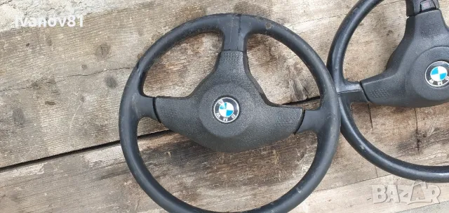 Трилъчев спортен волан с айрбег за бмв е36  волан бмв е36 bmw e36 steering wheel , снимка 6 - Части - 47074038