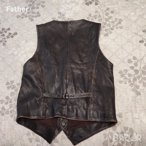 Кожен елек размер L, снимка 2 - Други - 50865808