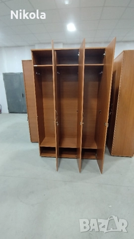 Гардероби за съблекалня с 3 - 4 врати 120/45/201см, гардероб за дрехи, снимка 4 - Гардероби - 51956083