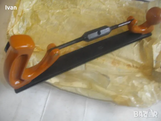 НОВО РЪЧНО АВТОТЕНЕКЕДЖИЙСКО РЕНДЕ ЗА МЕКИ МЕТАЛИ СОЦ БЪЛГАРСКО НРБ 1984г. ЗИМ ГАБРОВО 350мм, снимка 13 - Други инструменти - 49702596