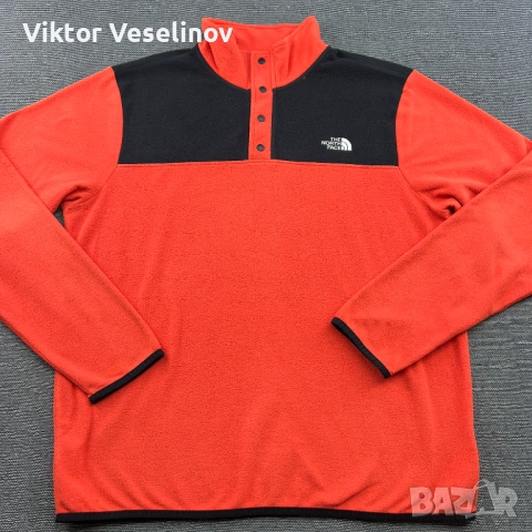 The North Face TKA Glacier Мъжка Блуза Полар Размер L Термо Orange Black