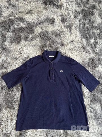 Поло Lacoste тъмно синьо XS малък S , снимка 2 - Ризи - 54257894