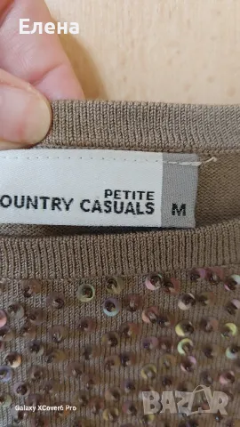 потник petite СOUNTRY CASUALS. 78 % е естествена коприна.размер М, снимка 5 - Потници - 46943758