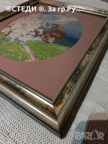 Гоблен пролет в планината, снимка 4 - Гоблени - 53214362