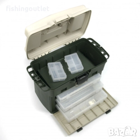 Голям рибарски куфар с три кутии и 48 отделения Formax, снимка 2 - Такъми - 47589472