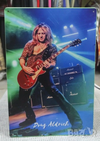 Doug Aldrich-метална табела (плакет)