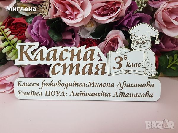 Табела за класна стая, снимка 2 - Декорация за дома - 46368656