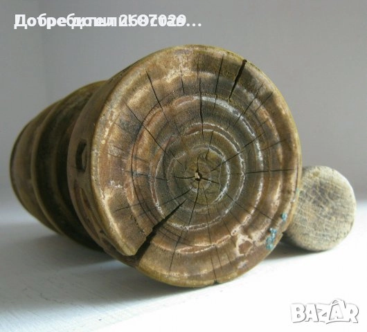 Дървено сито, хаван, хаванче, попивателна, стари дървени бутилка , свещник, снимка 6 - Други ценни предмети - 29443551