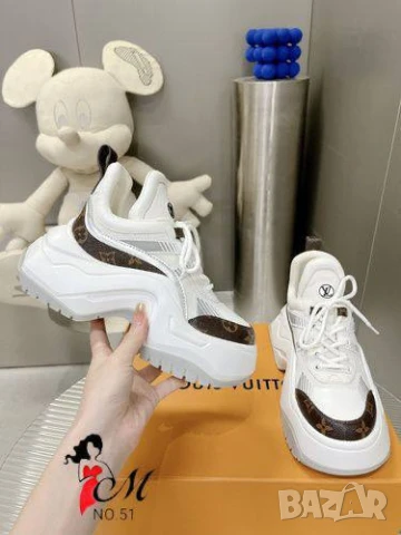 дамски маратонки от естествена кожа louis vuitton , снимка 9 - Маратонки - 51423755