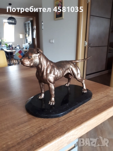 Фигура на Американски питбул, снимка 3 - Статуетки - 51552642