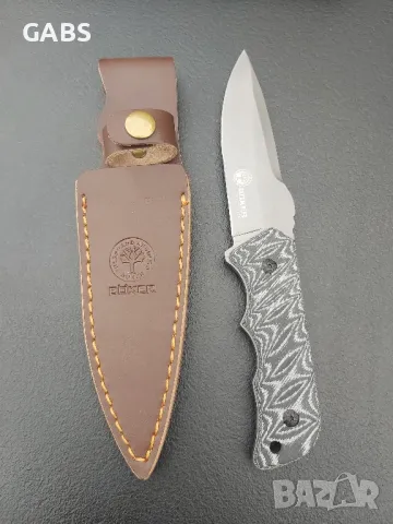 Нож с кожена кания BOKER TSMOV Baumwerk SOLINGEN, снимка 4 - Ножове - 49507558