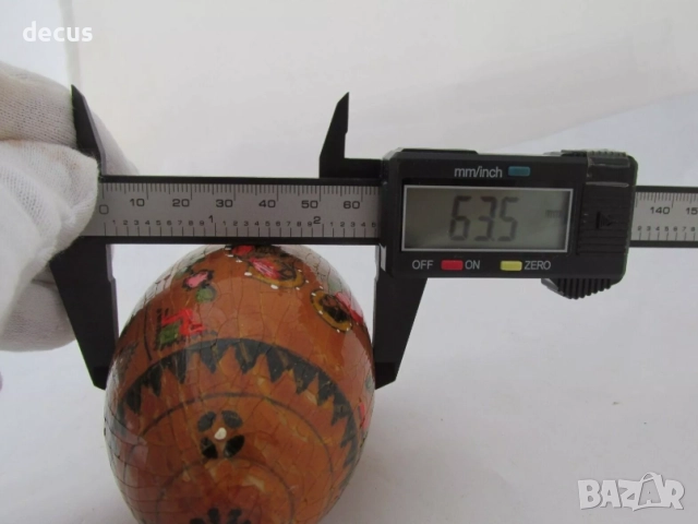 Старинно руско православно ръчно рисувано яйце М1, снимка 9 - Антикварни и старинни предмети - 51463679