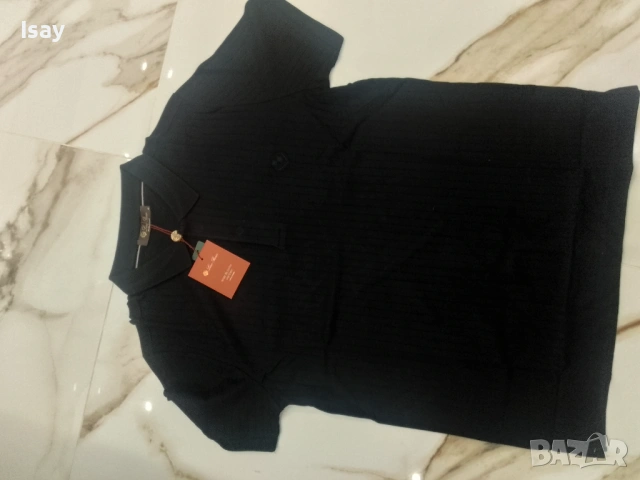 Мъжка тениска ЛОРО ПИАНА в черен цвят , снимка 5 - Тениски - 53169536