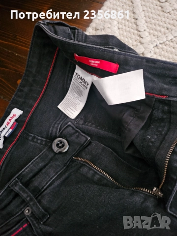 Черни дънки Tommy Hilfiger , снимка 5 - Дънки - 52489741