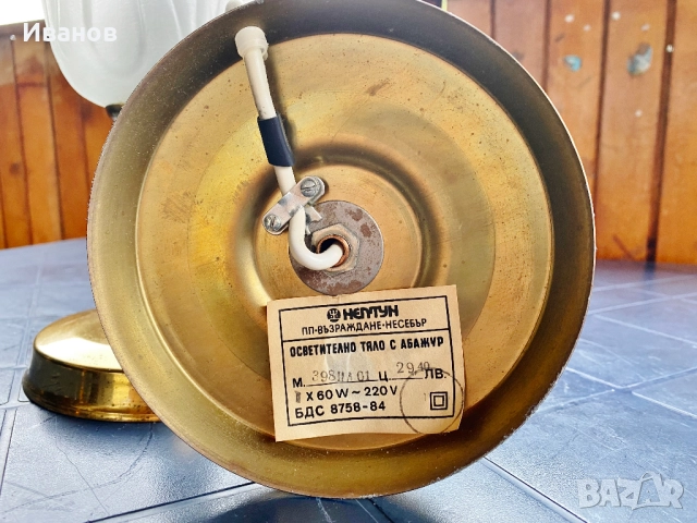 ЦЕНА - 25€. Комплект от 2 лампи Матирани абажури с Лалета, снимка 10 - Настолни лампи - 51426637