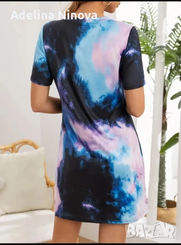 Дамска шарена рокля, снимка 4 - Рокли - 51172333