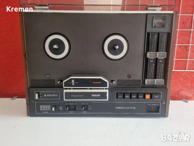 Ролкови магнетичният.PHILIPS N4415, снимка 5 - Ресийвъри, усилватели, смесителни пултове - 53152243