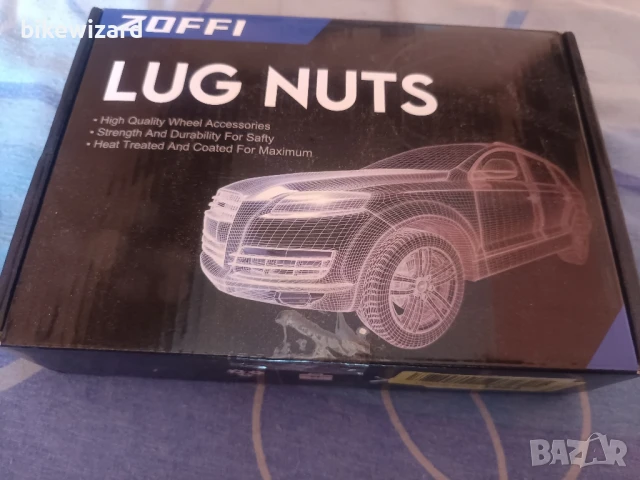 Гайки за джанти 20 броя черни с движеща периферия 12х1.50 НОВИ, снимка 2 - Части - 51048615