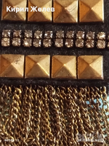 Старинна етнографски стил месингова брошка украшение за носия колекция 29213, снимка 6 - Други - 52570044