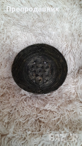 Уникална ръчно изработена фруктиера от вестникарска хартия, снимка 6 - Декорация за дома - 54080467