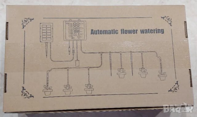 Автоматична Слънчева - Соларна поливна капкова система за растения пълен комплект със компютър , снимка 4 - Градинска техника - 49902157