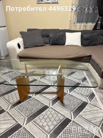 Холна Стъклена маса , снимка 3 - Маси - 50757860