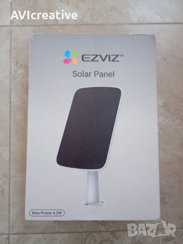Соларен панел Ezviz 4.2W, нов, съвместим с CS-BC1C, снимка 2 - Други - 53524997