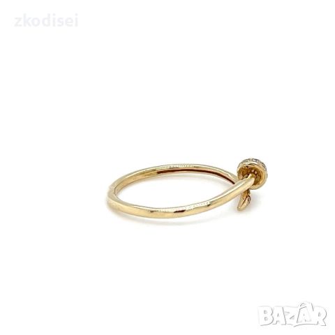 Златен дамски пръстен Cartier 1,54гр. размер:61 14кр. проба:585 модел:23704-2, снимка 2 - Пръстени - 46142563
