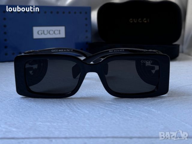 Gucci 2024 дамски слънчеви очила правоъгълни GG1325, снимка 5 - Слънчеви и диоптрични очила - 46508011