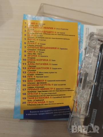 Горячая 20. Весна-Лето 2002 - оригинална касета руска музика, снимка 2 - Аудио касети - 52898596
