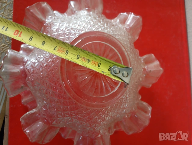 Къдраво стъкло за фруктиера, снимка 4 - Други ценни предмети - 53988994